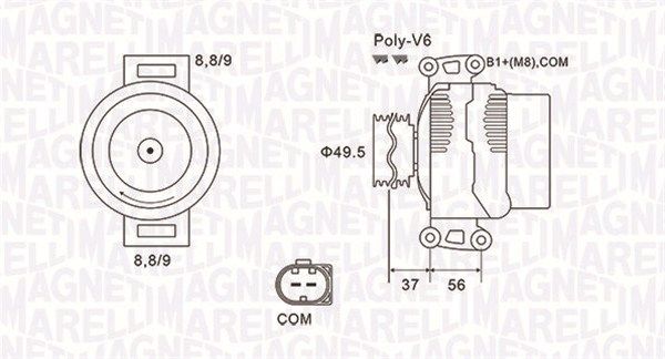 MAGNETI MARELLI Laturi 063732038010